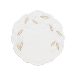 TRUFFLE BEE, WILLOW LINEN, Coasters set of 2