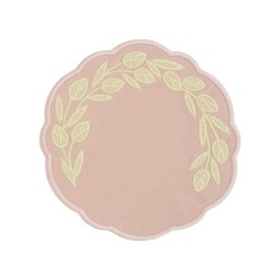 TRUFFLE BEE, WILLOW LINEN, Coasters set of 2