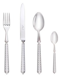 Alain Saint-Joanis, Croisette White, Flatware set for 1 person (4 pieces)