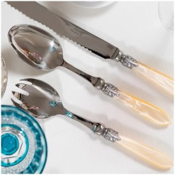Alain Saint-Joanis, Colchique, Flatware set for 1 person (4 pieces)
