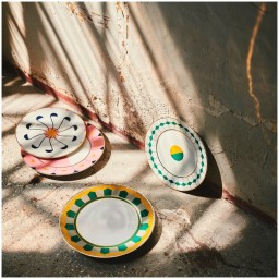 Reflections Copenhagen, Porcelain, Pair of Ponta Dessert Plates