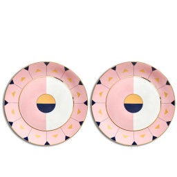 Reflections Copenhagen, Porcelain, Pair of Madeira Dinner Plates