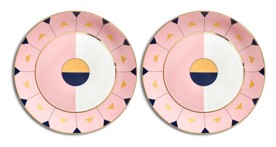 Reflections Copenhagen, Porcelain, Pair of Madeira Dinner Plates