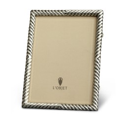 L'Objet, Picture Frames, Deco Twist Frame, platinum 20x25 cm