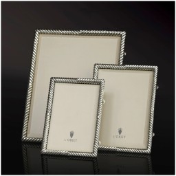 L'Objet, Picture Frames, Deco Twist Frame, platinum 10x15 cm