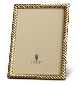 L'Objet, Picture Frames, Deco Twist Frame, gold 18x13 cm