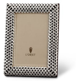 L'Objet, Picture Frames, Braid Frame, platinum 20x25 cm