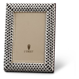 L'Objet, Picture Frames, Braid Frame, platinum 13x18 cm