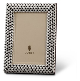 L'Objet, Picture Frames, Braid Frame, platinum 10x15 cm