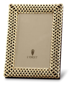 L'Objet, Picture Frames, Braid Frame, gold 20x25 cm