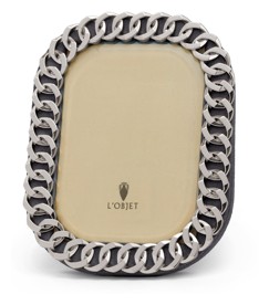 L'Objet, Picture Frames, Cuban Link Frame, platinum 18x13 cm