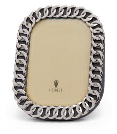 L'Objet, Picture Frames, Cuban Link Frame, platinum 10x15 cm