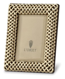 L'Objet, Picture Frames, Braid Frame, gold 5x8 cm