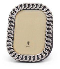 L'Objet, Picture Frames, Cuban Link Frame, platinum 20x25 cm