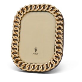 L'Objet, Picture Frames, Cuban Link Frame, gold 18x13 cm