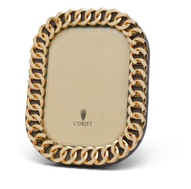 L'Objet, Picture Frames, Cuban Link Frame, gold 20x25 cm