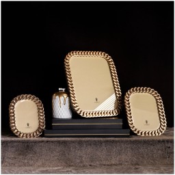 L'Objet, Picture Frames, Cuban Link Frame, gold 10x15 cm