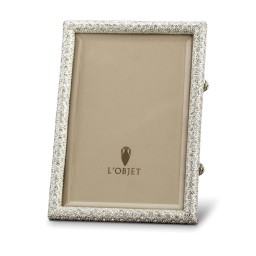 L'Objet, Picture Frames, Rectangular Pave Frame, platinum 20x25 cm