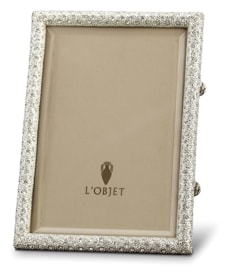 L'Objet, Picture Frames, Rectangular Pave Frame, platinum 20x25 cm