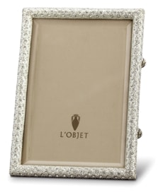 L'Objet, Picture Frames, Rectangular Pave Frame, platinum 10x15 cm