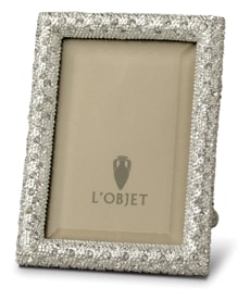 L'Objet, Picture Frames, Rectangular Pave Frame, platinum 5x8 cm