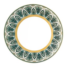 Haviland, Rêves du Nil Gold, Dinner plates with large rim, set of 2