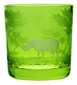 Theresienthal, Kilimandscharo, Whisky tumbler, pattern rhino