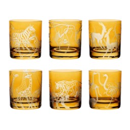 Artel, Safari double old fashioned tumblers, Double old fashioned tumbler, monkeys