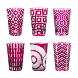 Artel, Polka dot tumblers, Tumbler, fuchsia