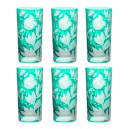 Artel, Verdure highball glasses, highball glass, teal