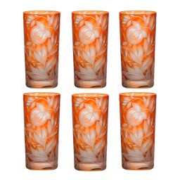 Artel, Verdure highball glasses, Highball glass, orange