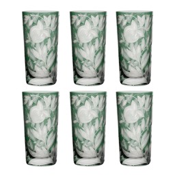 Artel, Verdure highball glasses, Highball glass, sage