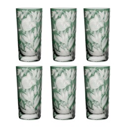 Artel, Verdure highball glasses, Highball glass, sage