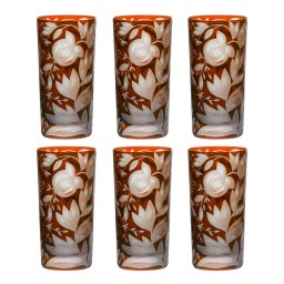 Artel, Verdure highball glasses, Highball glass, rust