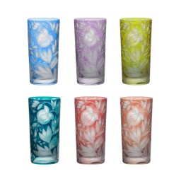 Artel, Verdure highball glasses, Highball glass, peacock