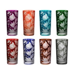 Artel, Verdure highball glasses, Highball glass, peacock