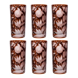 Artel, Verdure highball glasses, Highball glass, mahogany