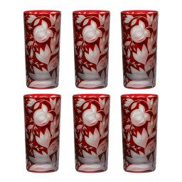 Artel, Verdure highball glasses, Highball glass, red
