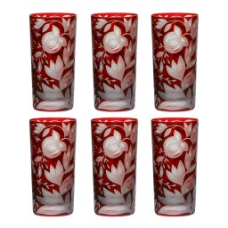 Artel, Verdure highball glasses, Highball glass, red