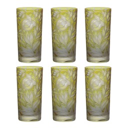 Artel, Verdure highball glasses, highball glass, olive