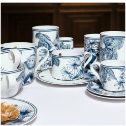 Sieger by Fürstenberg, Paraíso Blue, Tea strainer beaker, large