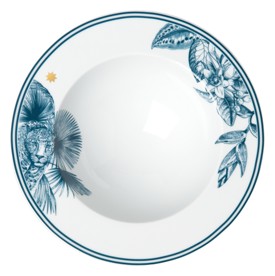 Sieger by Fürstenberg, Paraíso Blue, Pasta plate, rimmed