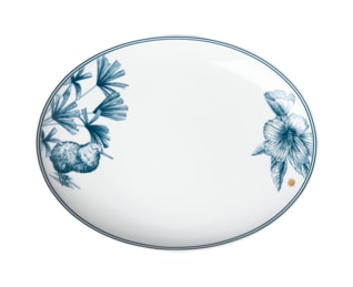 Sieger by Fürstenberg, Paraíso Blue, Oval plate, small