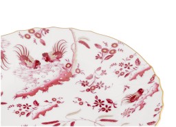 Ginori 1735, Oro Di Doccia, SOUP PLATE MAGENTA, SET OF 2