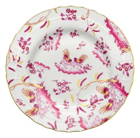 Ginori 1735, Oro Di Doccia, DINNER PLATE MAGENTA, SET OF 2