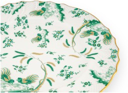 Ginori 1735, Oro Di Doccia, Dinner plate jade, set of 2