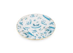 Ginori 1735, Oro Di Doccia, Dinner plate turquoise, set of 2