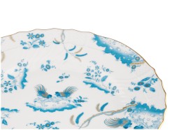 Ginori 1735, Oro Di Doccia, Dinner plate turquoise, set of 2