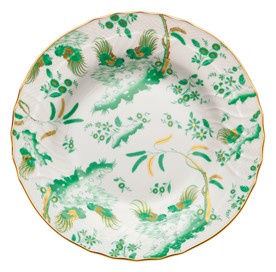 Ginori 1735, Oro Di Doccia, Soup plate jade, set of 2