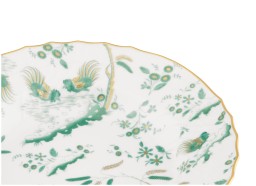 Ginori 1735, Oro Di Doccia, Soup plate jade, set of 2